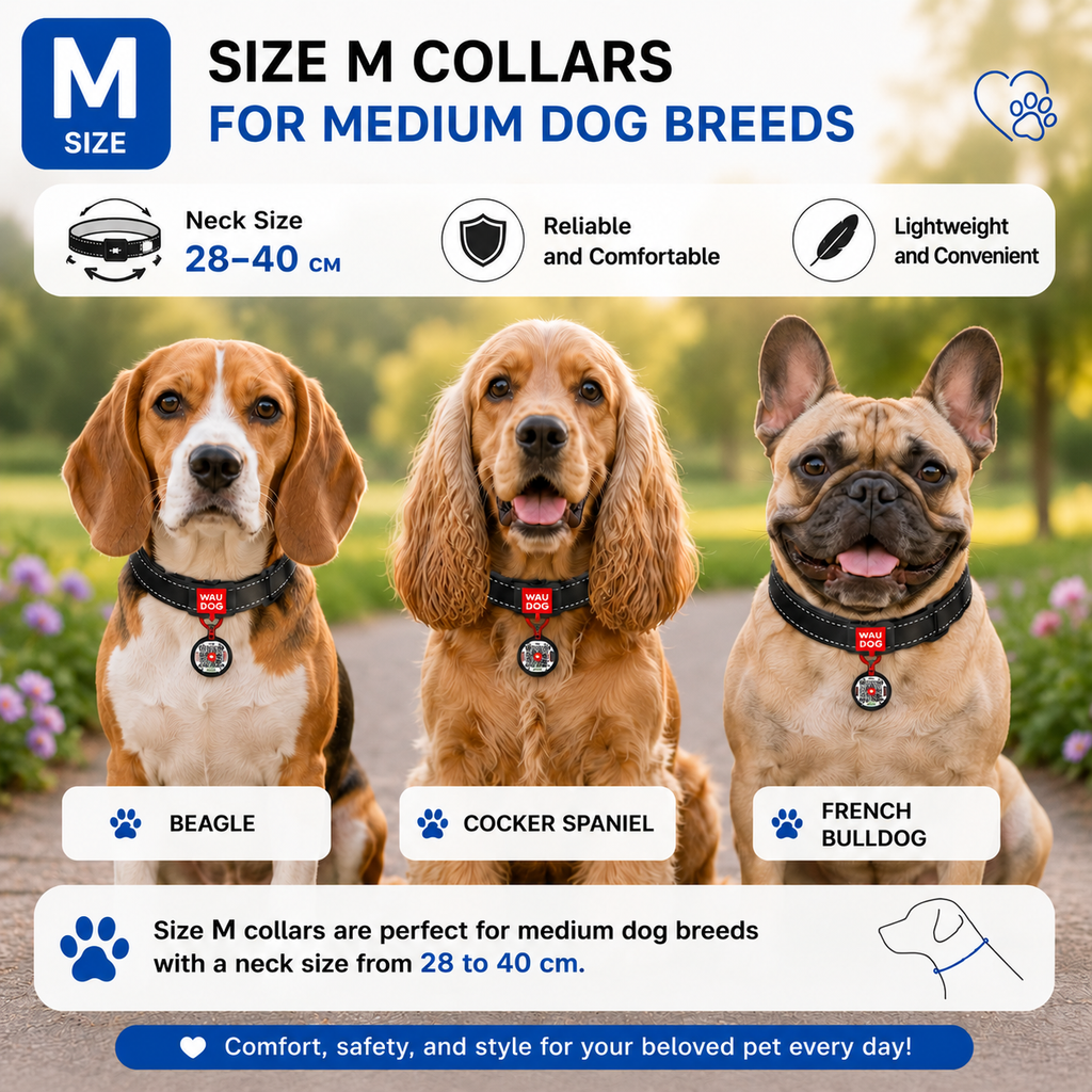 WAUDOG Nylon Dog Collar with QR Code, Grenades